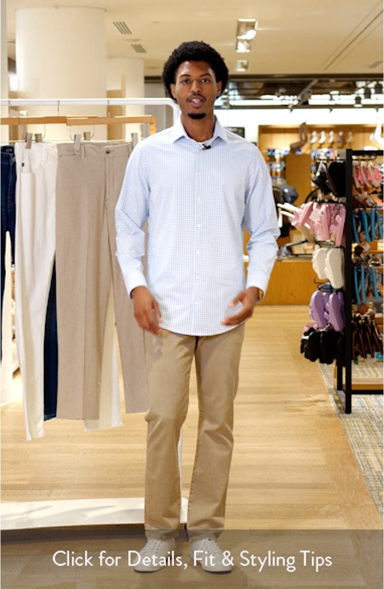 Leeward Trim Fit Check Button-Up Shirt, sales video thumbnail