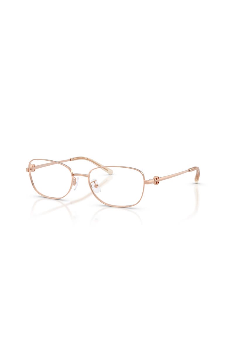 Tory Burch 53mm Rectangle optical glasses, Main, color, Copper