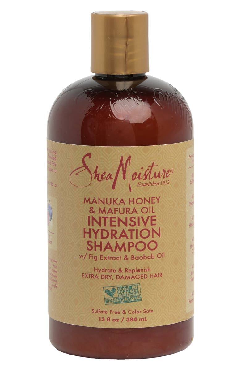 SHEA MOISTURE Manuka Honey Shampoo with Mafura Oil, Main, color, 