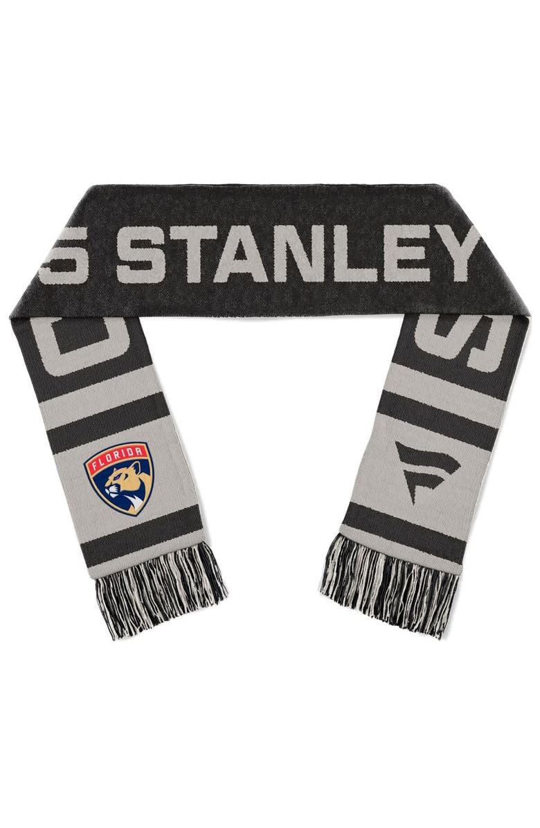 FANATICS Gray Florida Panthers 2025 Stanley Cup Champions Locker Room Scarf, Main, color, 