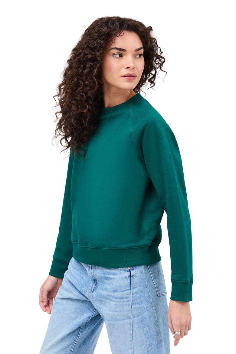 The Recycled Fleece Classic Sweatshirt, Alternate, color, Rainforest