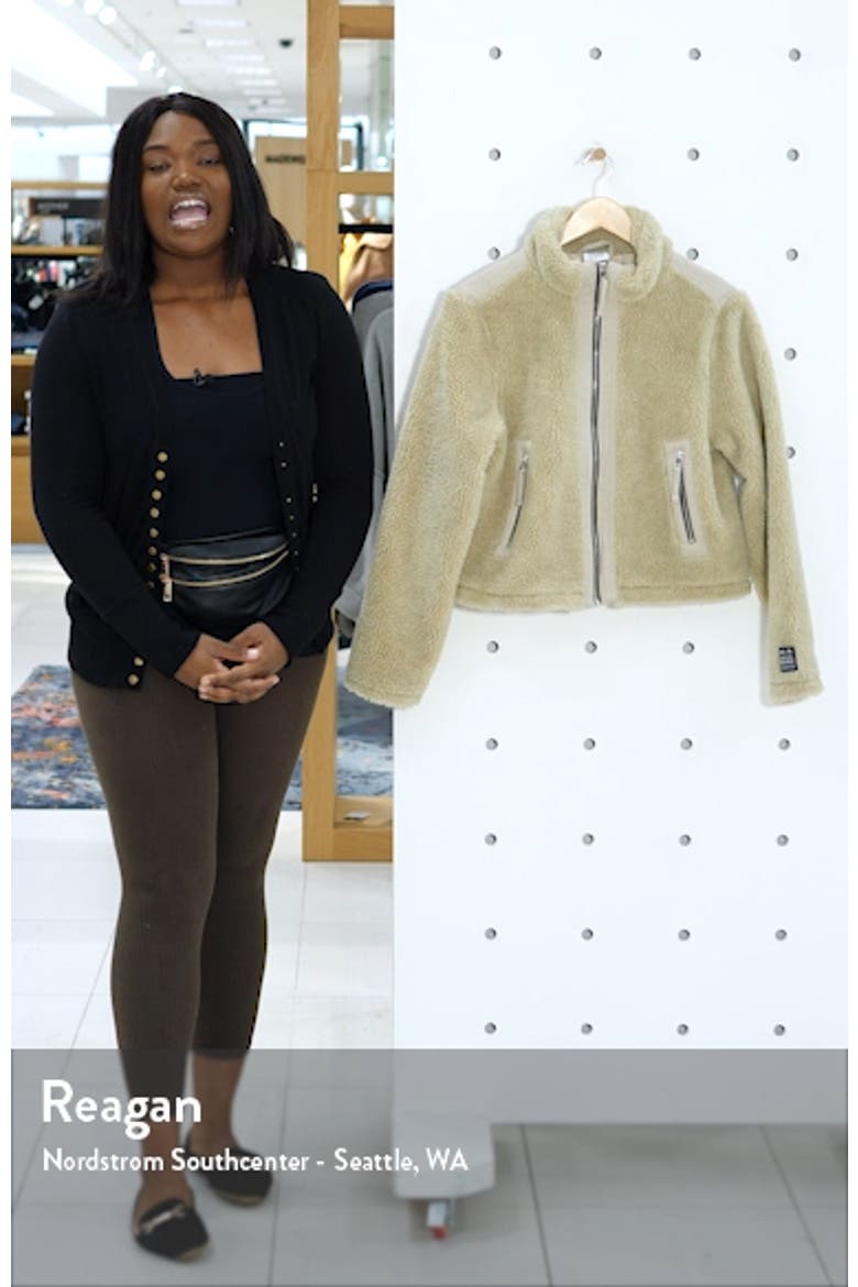 Contrast Panel Fleece Jacket video