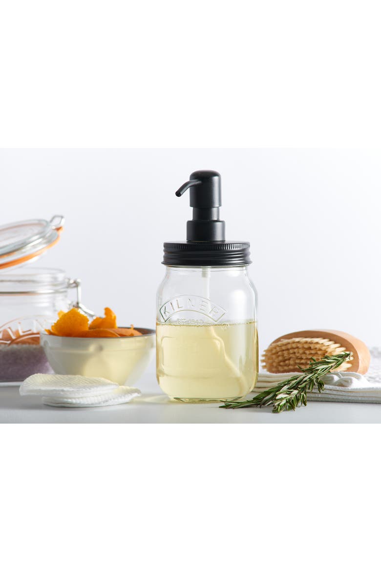 Liquid Soap & Lotion Dispenser 17 Ounce, Alternate, color, Clear