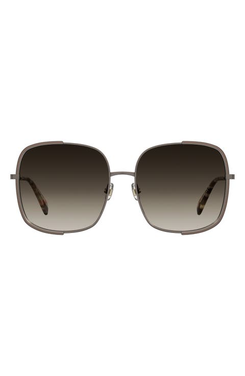 isla 59mm gradient square sunglasses