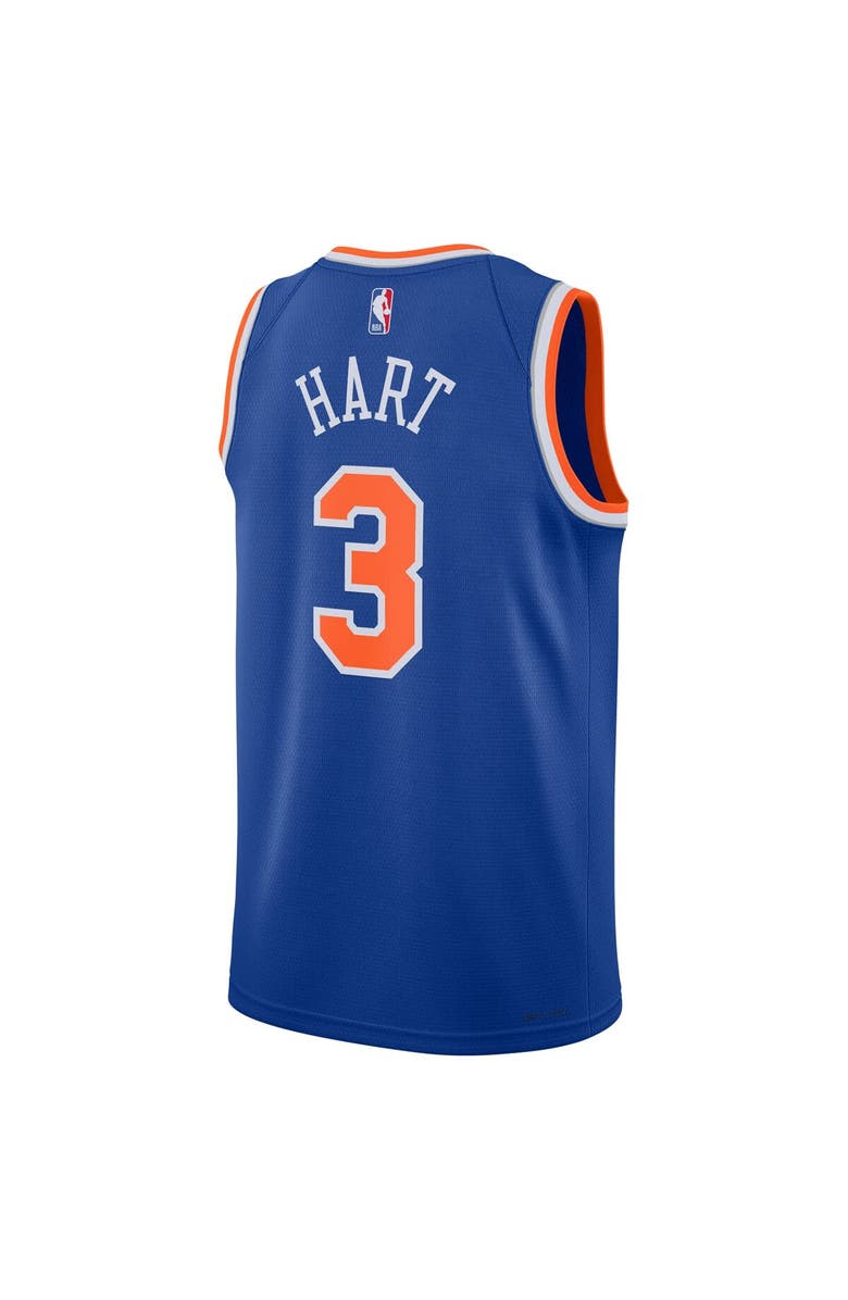 Nike Unisex Nike Josh Hart Blue New York Knicks Swingman Player Jersey - Icon Edition, Alternate, color, Blue