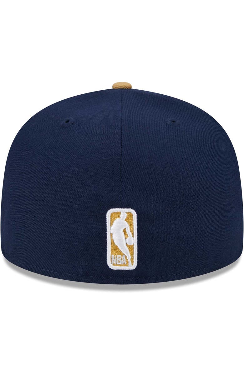 New Era Men's New Era Navy/Gold New Orleans Pelicans Gameday Gold Pop Stars 59FIFTY Fitted Hat, Alternate, color, Navy