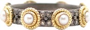Armenta Old World Freshwater Pearl Station Band Ring