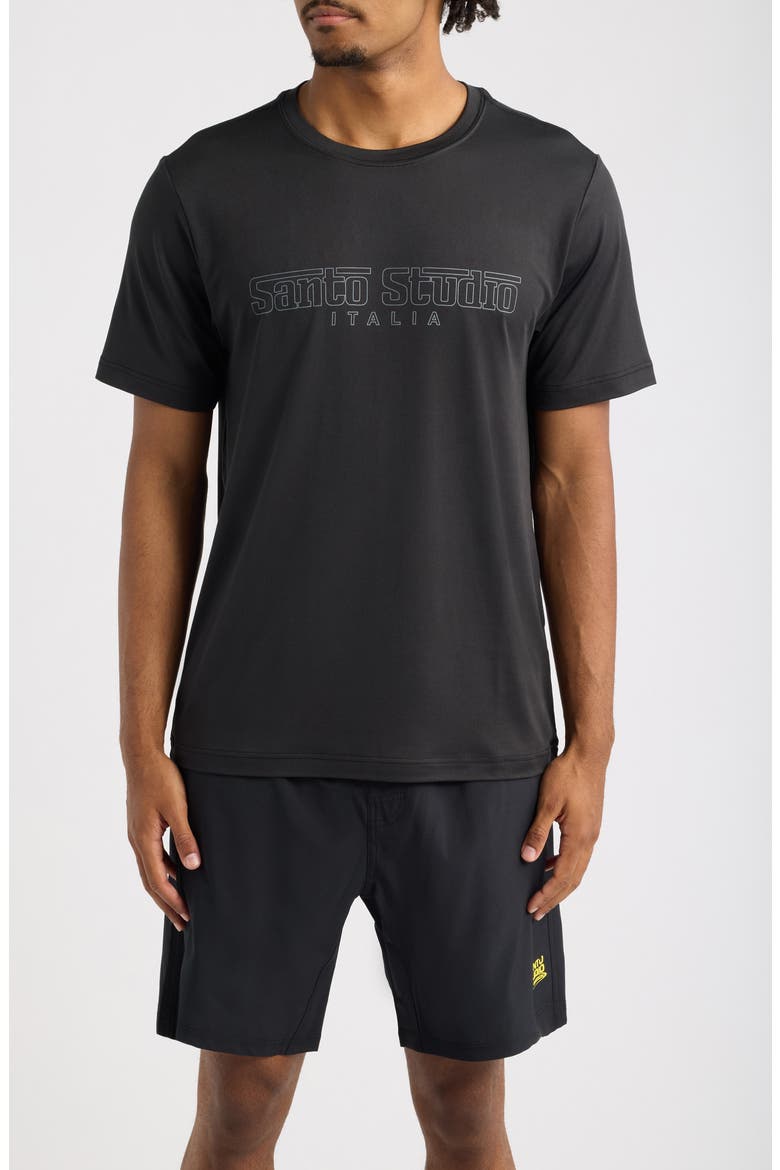 Italia Tech T-Shirt, Main, color, BLACK