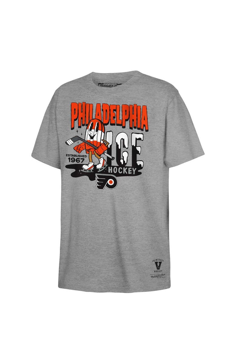 Mitchell & Ness Youth Mitchell & Ness Gray Philadelphia Flyers Popsicle T-Shirt, Main, color, 