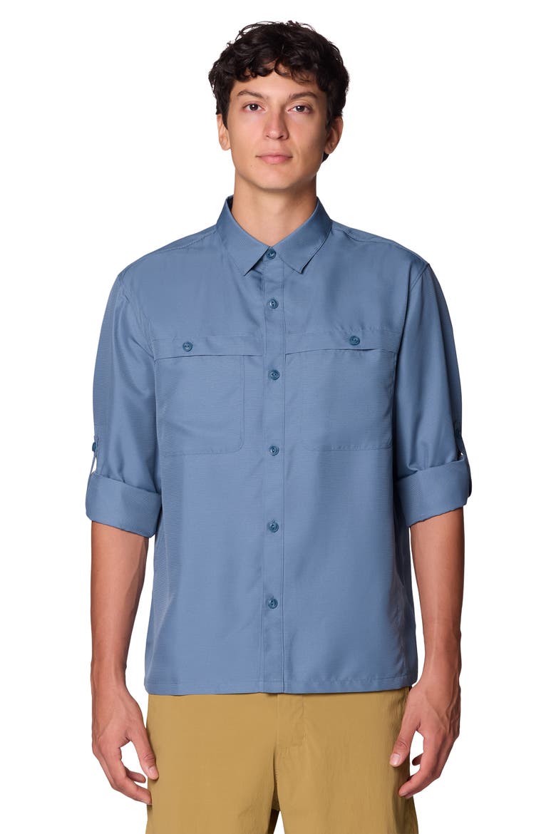 Sun Drift Cooling Long Sleeve Shirt, Alternate, color, ADRIATIC BLUE