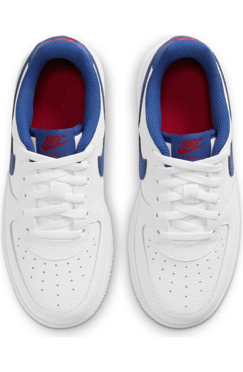 Nike Kids' Air Force 1 Sneaker, Alternate, color, White/ Red/ Royal Blue