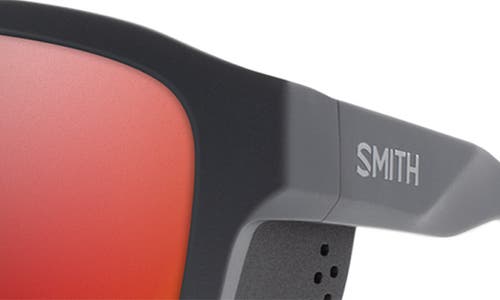Smith Embark 58mm Chromapop™ Polarized Square Sunglasses In Slate/glacier Copper Red