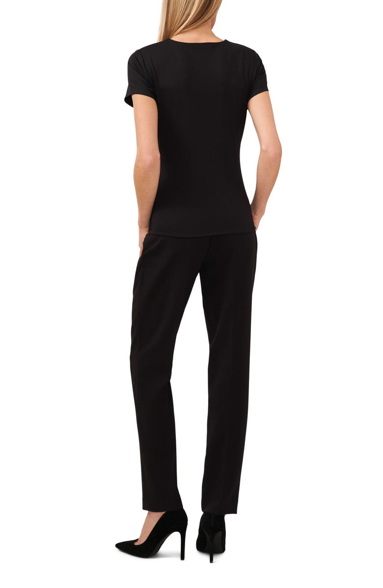 Halogen<sup>®</sup> Essential Compression T-Shirt, Alternate, color, Rich Black