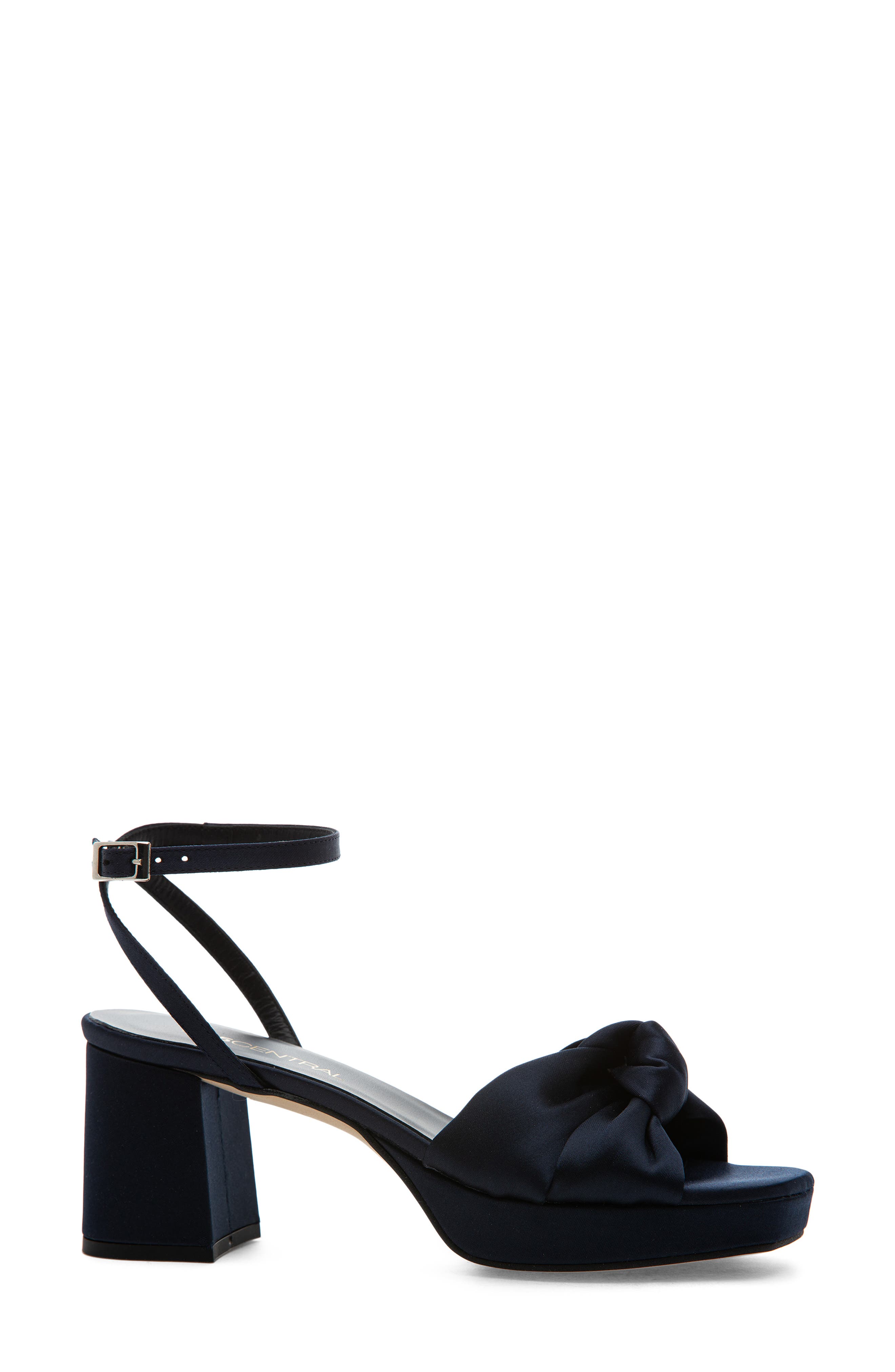 Malik Ankle Strap Platform Sandal, Alternate, color, NAVY