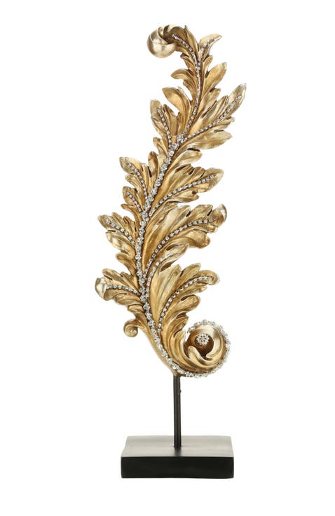Jeweled Leaf Finial