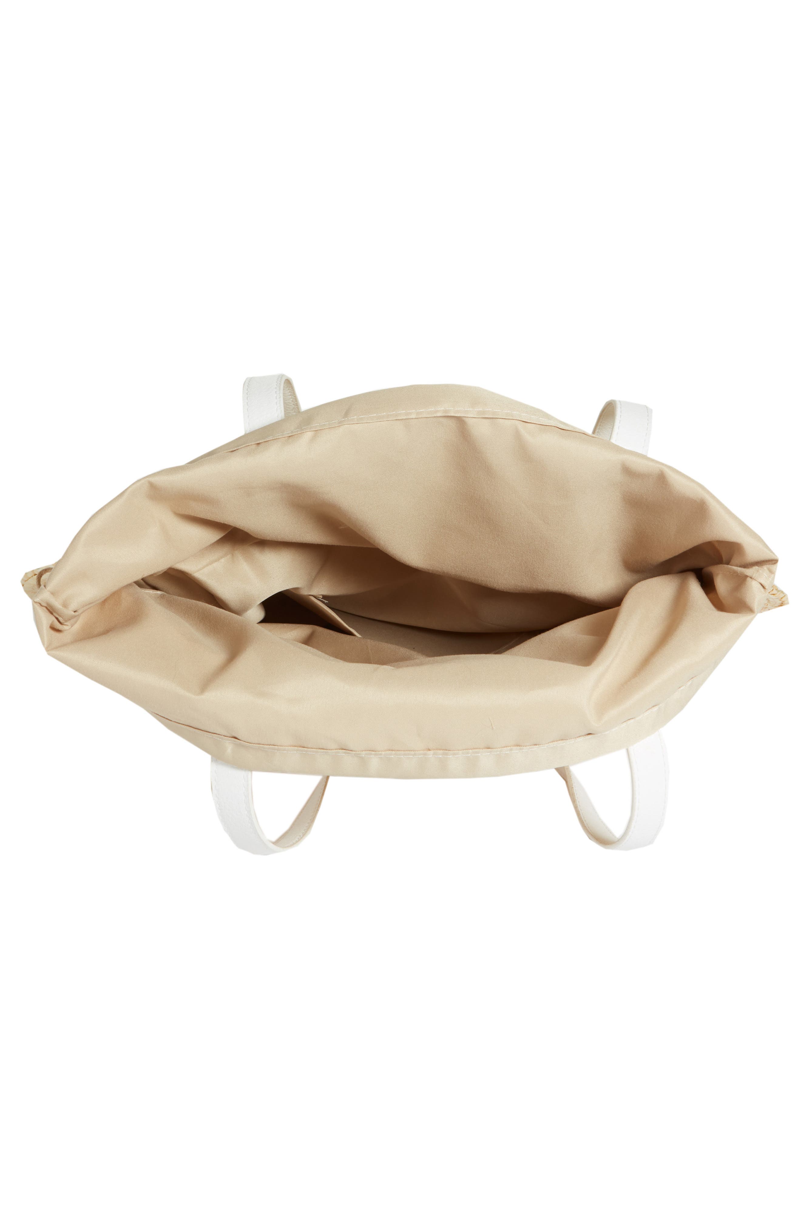 Circle Basket Tote Bag, Alternate, color, NATURAL