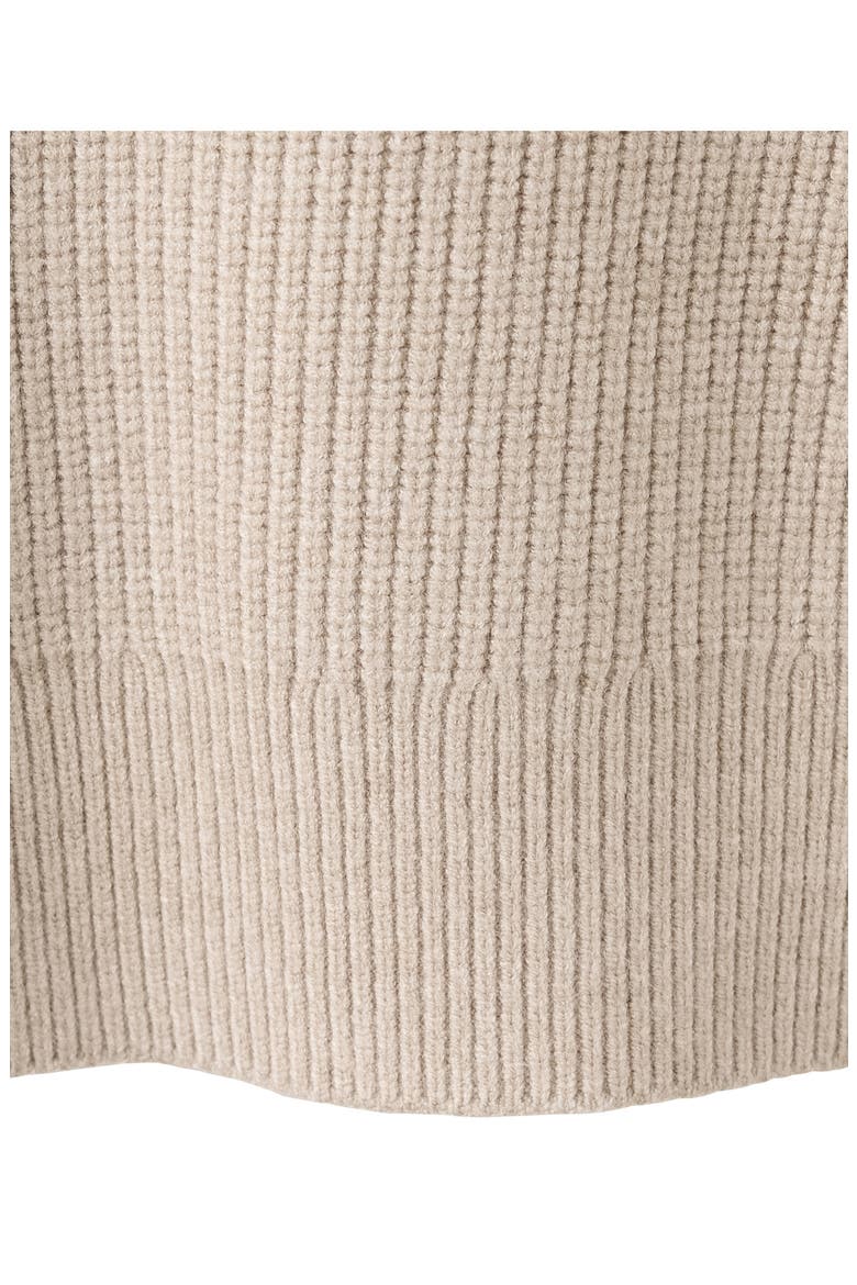 Quarter Zip Sweater, Alternate, color, MEDIUM BROWN