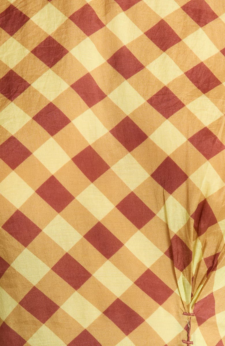 Damson Madder Harmony Gingham Asymmetric Dress, Alternate, color, Chocolate Multi