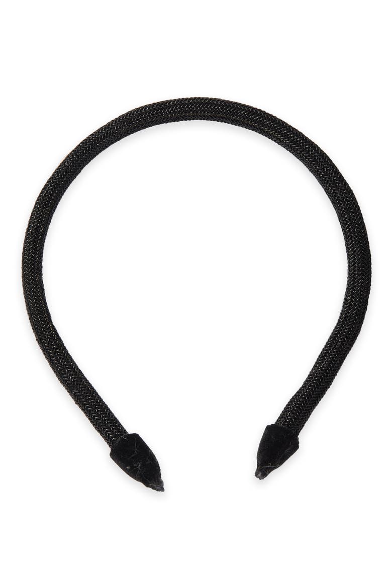 Ava Woven Headband, Main, color, BLACK