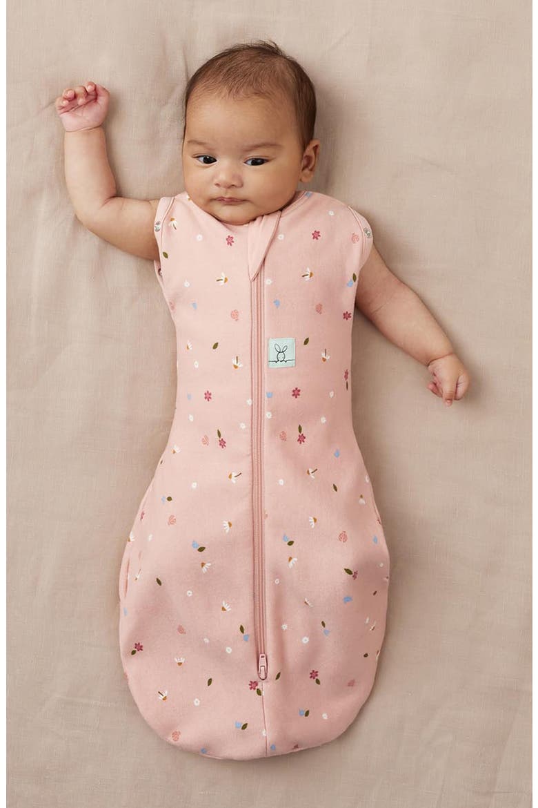 0.2 TOG Organic Cotton Cocoon Swaddle Sack, Alternate, color, DAISIES