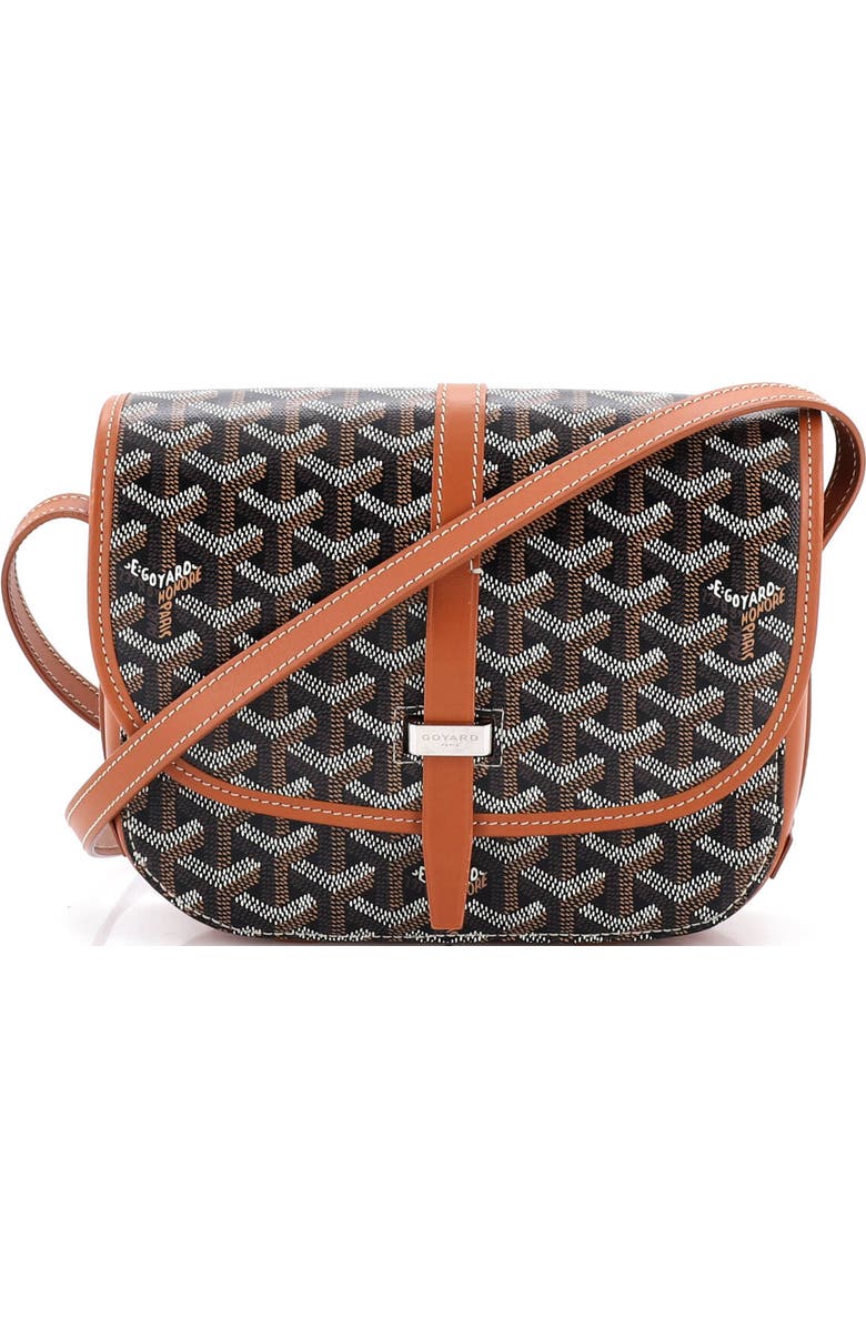 Pre-Owned Goyard Belvedere II Messenger Bag Coated Canvas PM, Main, color, Brown