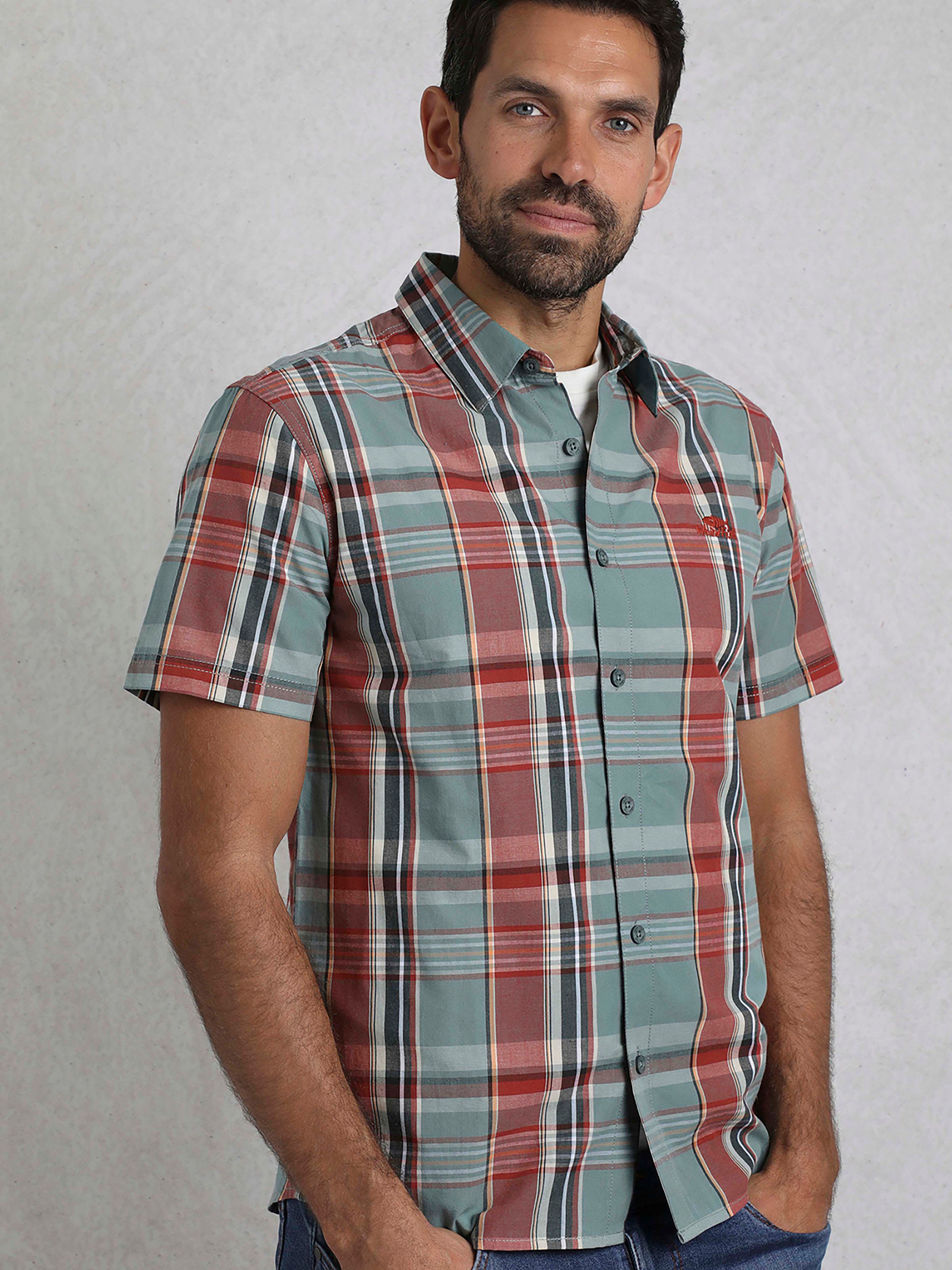 Weird Fish Judd Short Sleeve Check Shirt (Men) | Nordstrom