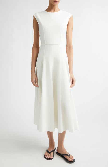 Leroy Stretch Linen & Cotton Blend Crinkle Dress