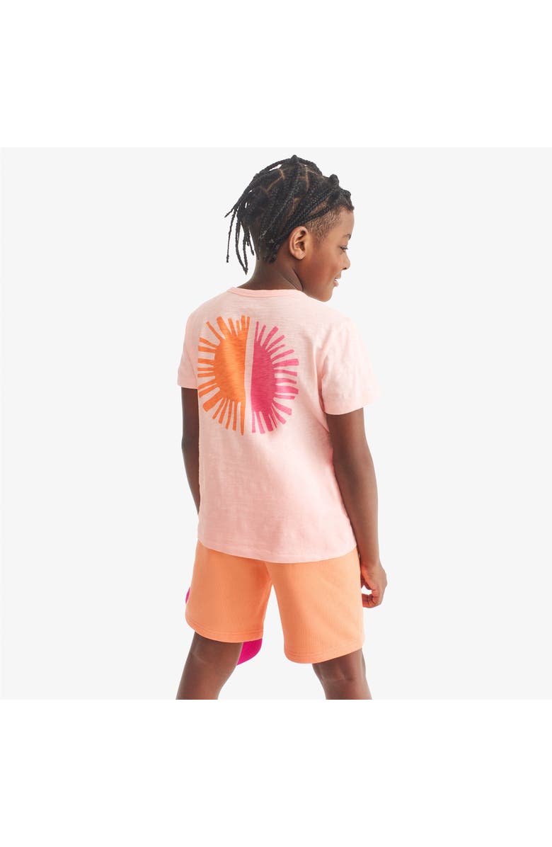 Primary Kids Sunburst Tee, Alternate, color, Flamingo