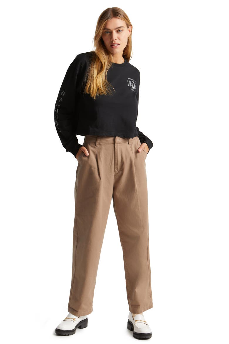 Victory Cotton Trousers, Alternate, color, TWIG