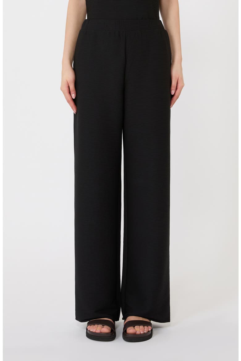 Freccia Pull-On Jersey Pants, Main, color, BLACK