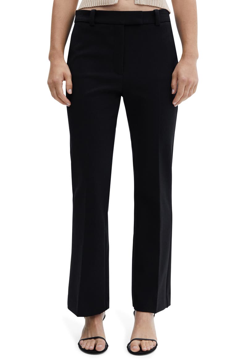 Flare Leg Pants, Main, color, BLACK