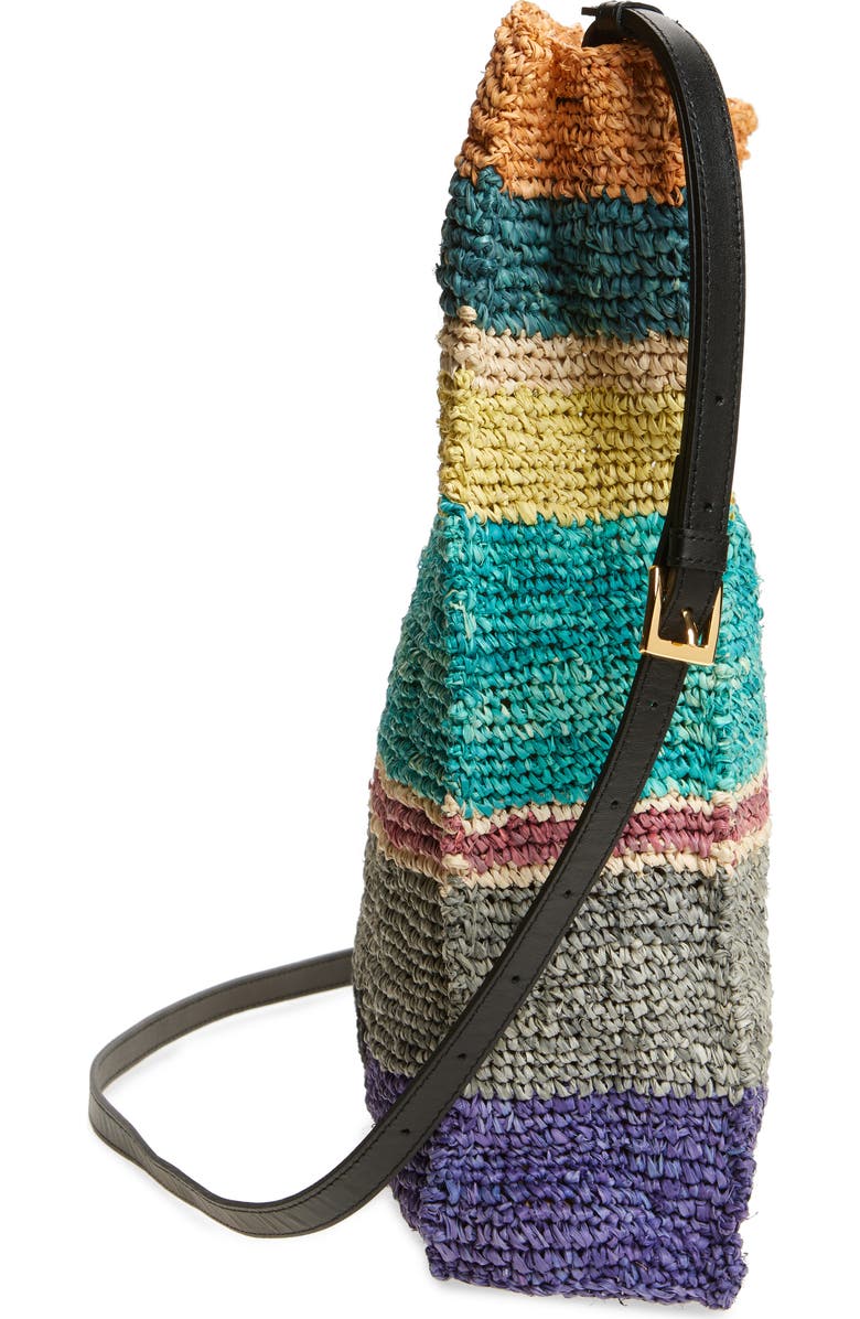 Sacai Medium Raffia Shopper Bag, Alternate, color, Multicolored