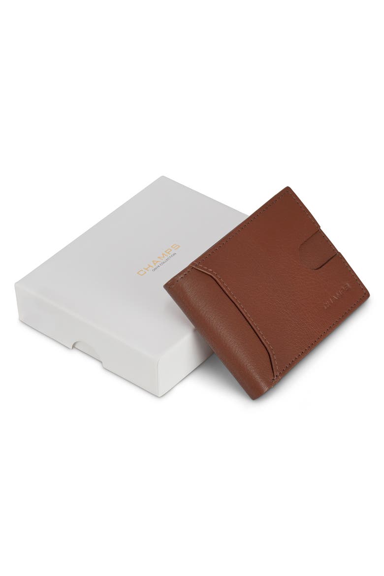 Onyx Leather RFID Bifold Wallet, Alternate, color, BROWN