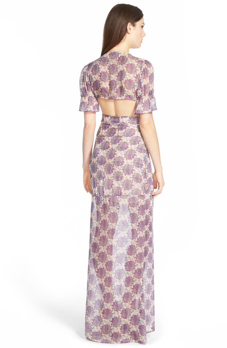 For Love & Lemons x Nordstrom 'Clover' Maxi Dress, Alternate, color,