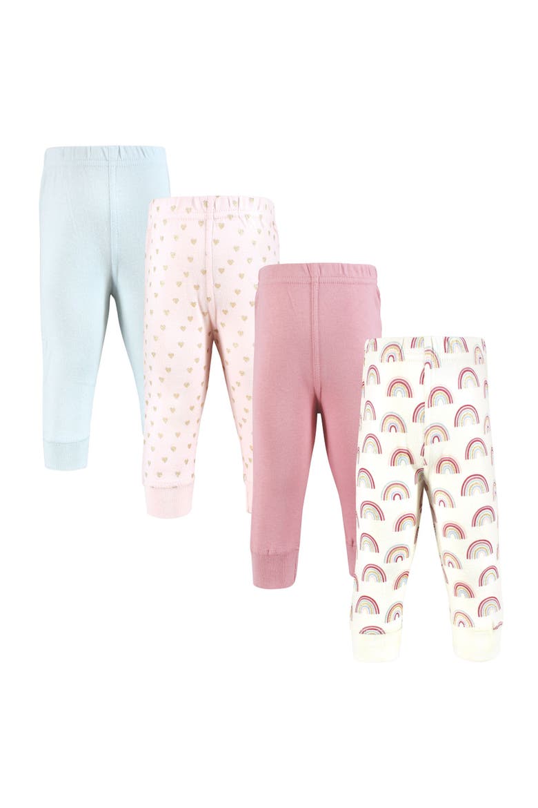 4Pk Collection of Versatile Pants Bottoms, Main, color, Soft Rainbow