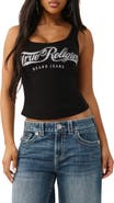 True Religion Crystal Logo Tank