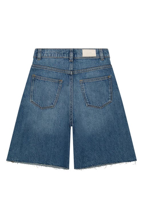 Dl1961 Kids' Remie Raw Hem Denim Shorts In Blue/blue