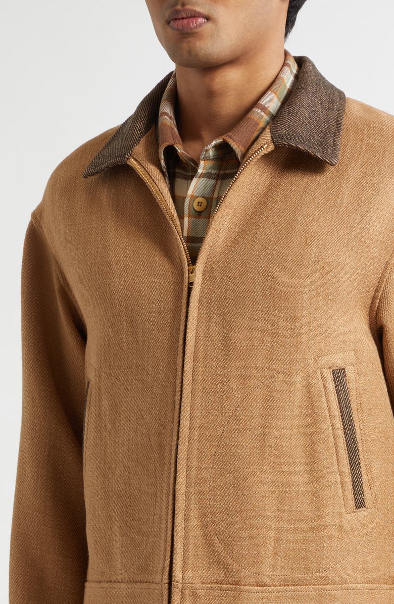 VISVIM Strato Linen & Wool Jacket, Alternate, color, Beige