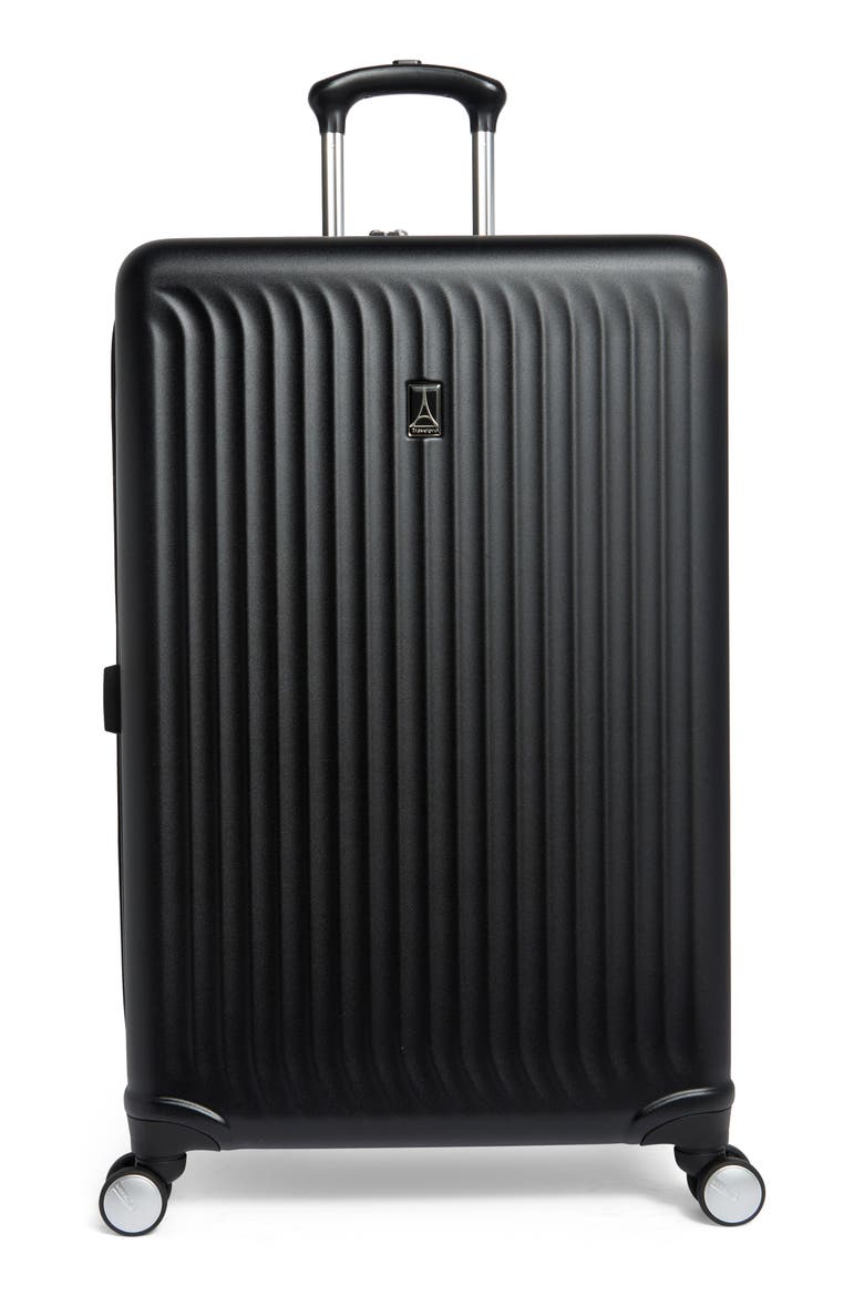 FlightPro 28-Inch Expandable Hardside Spinner Suitcase, Main, color, BLACK MATTE