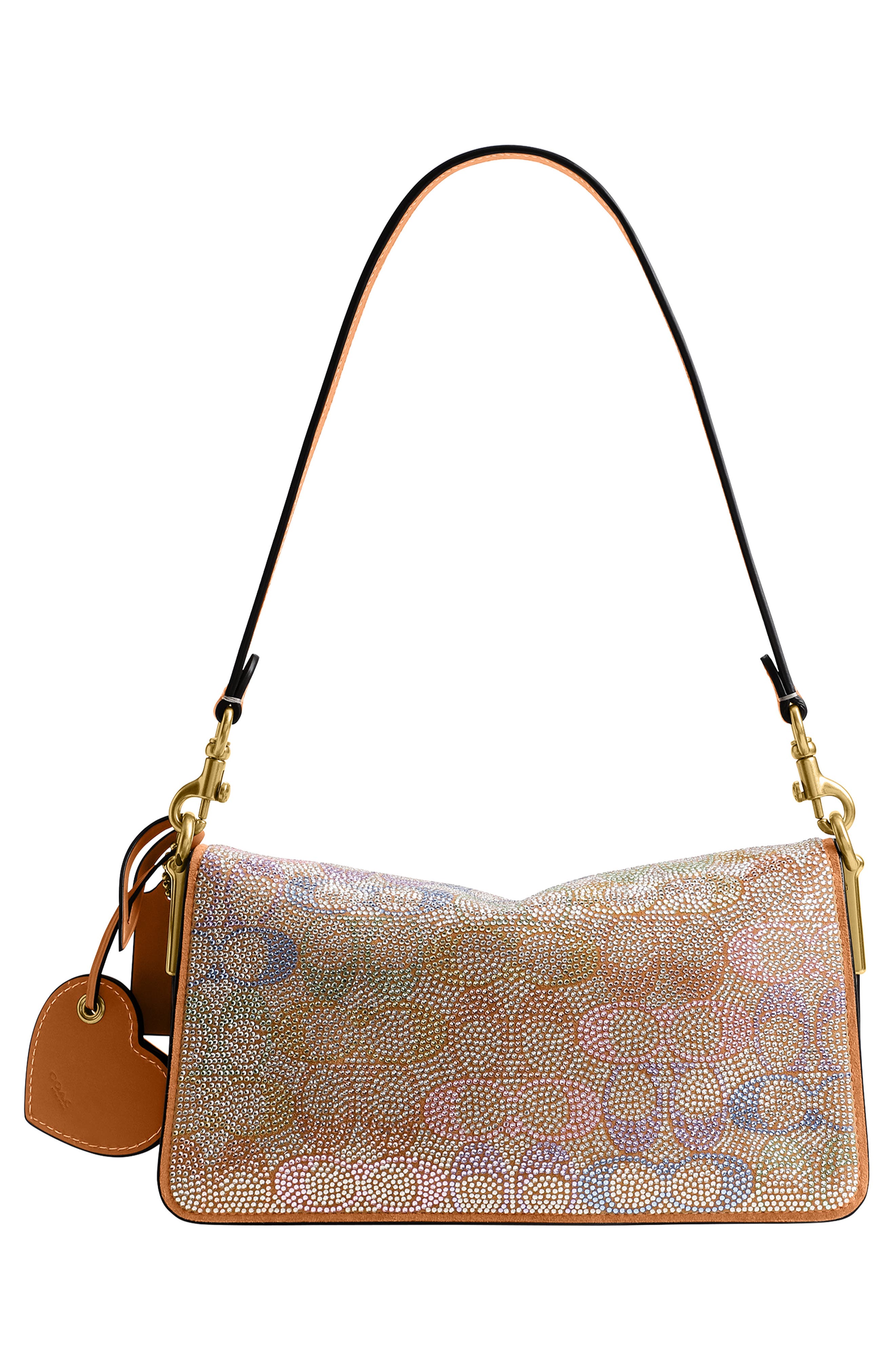 COACH Tabby 26 Signature Crystal Shoulder Bag, Alternate, color, Rainbow Multi