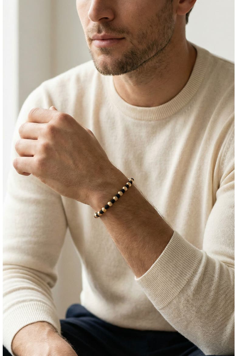 Eli Beaded Slider Bracelet, Alternate, color, GOLD