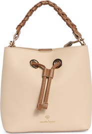 Nanette Lepore Faux Leather Bucket Bag with Braided Handle