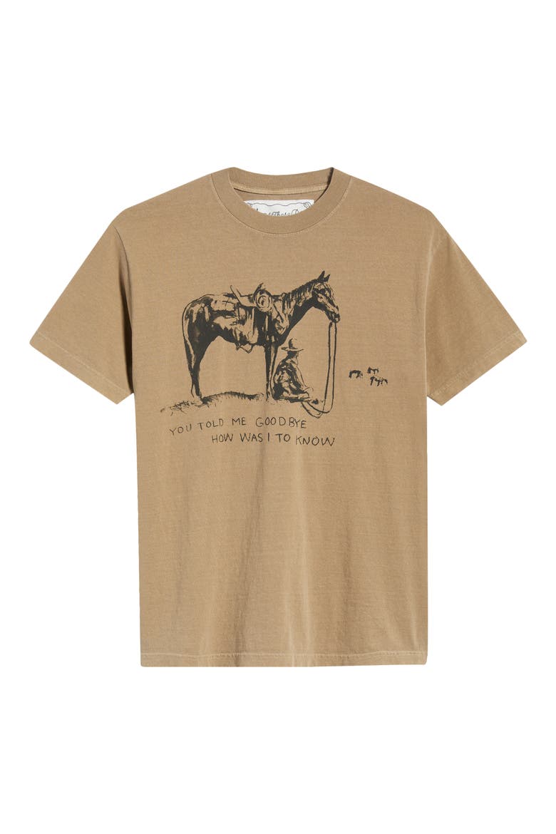 You Told Me Goodbye Graphic T-Shirt, Alternate, color, BROWN