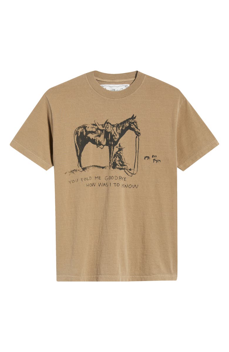 ONE OF THESE DAYS You Told Me Goodbye Graphic T-Shirt, Alternate, color, Brown
