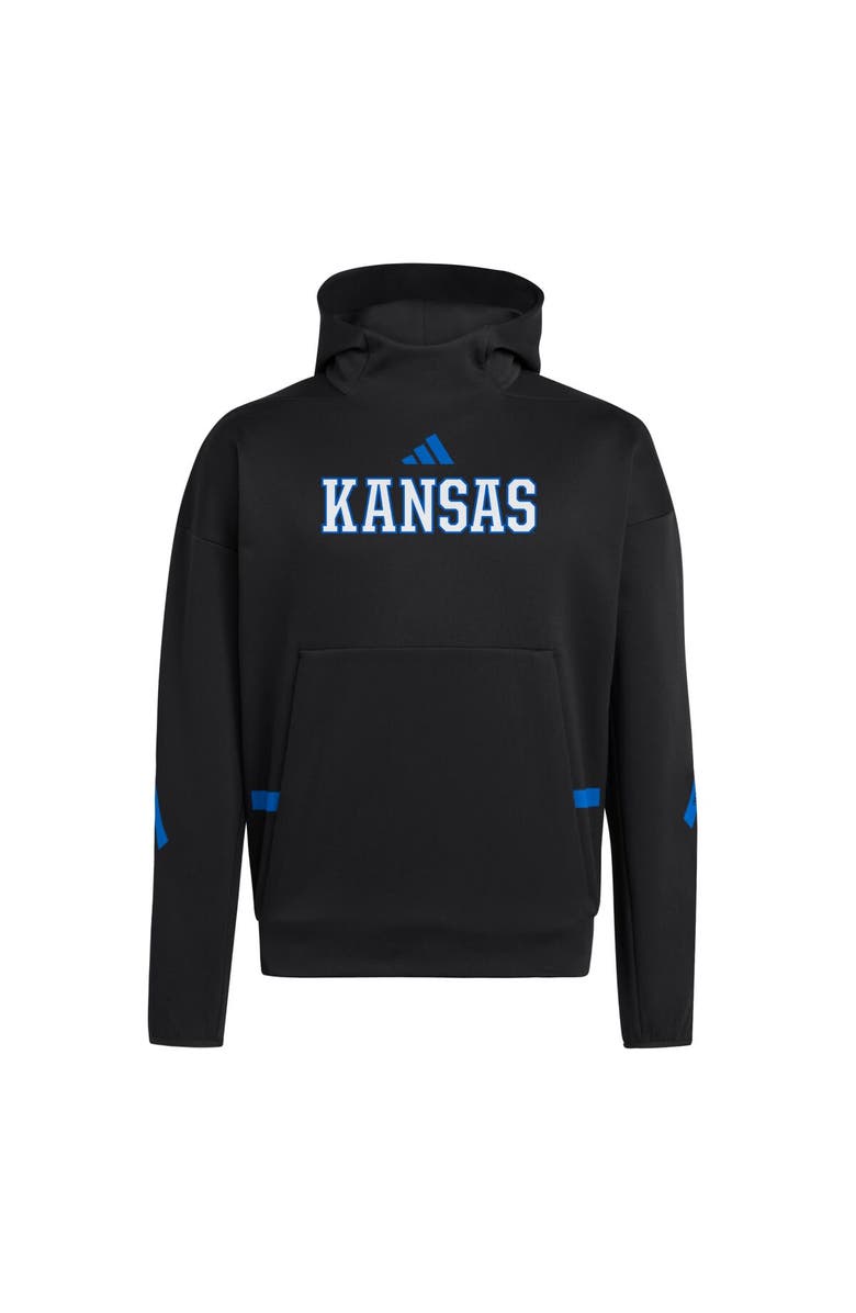 adidas Men's adidas Black Kansas Jayhawks Z.N.E. Pullover Hoodie, Alternate, color, 