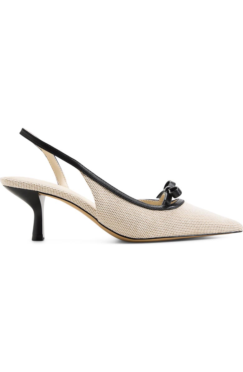 ALDO Philipa Slingback Half d'Orsay Pointed Toe Pump, Alternate, color, Beige Combo