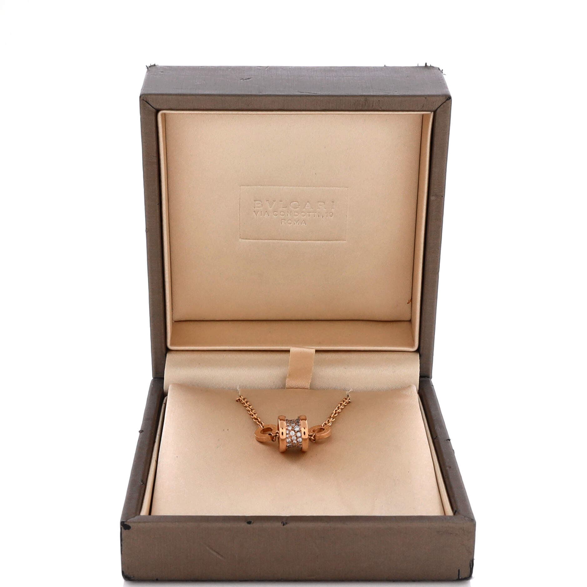B.Zero1 Soft Bracelet 18K Rose Gold with Diamonds, Alternate, color, Metallic Gold