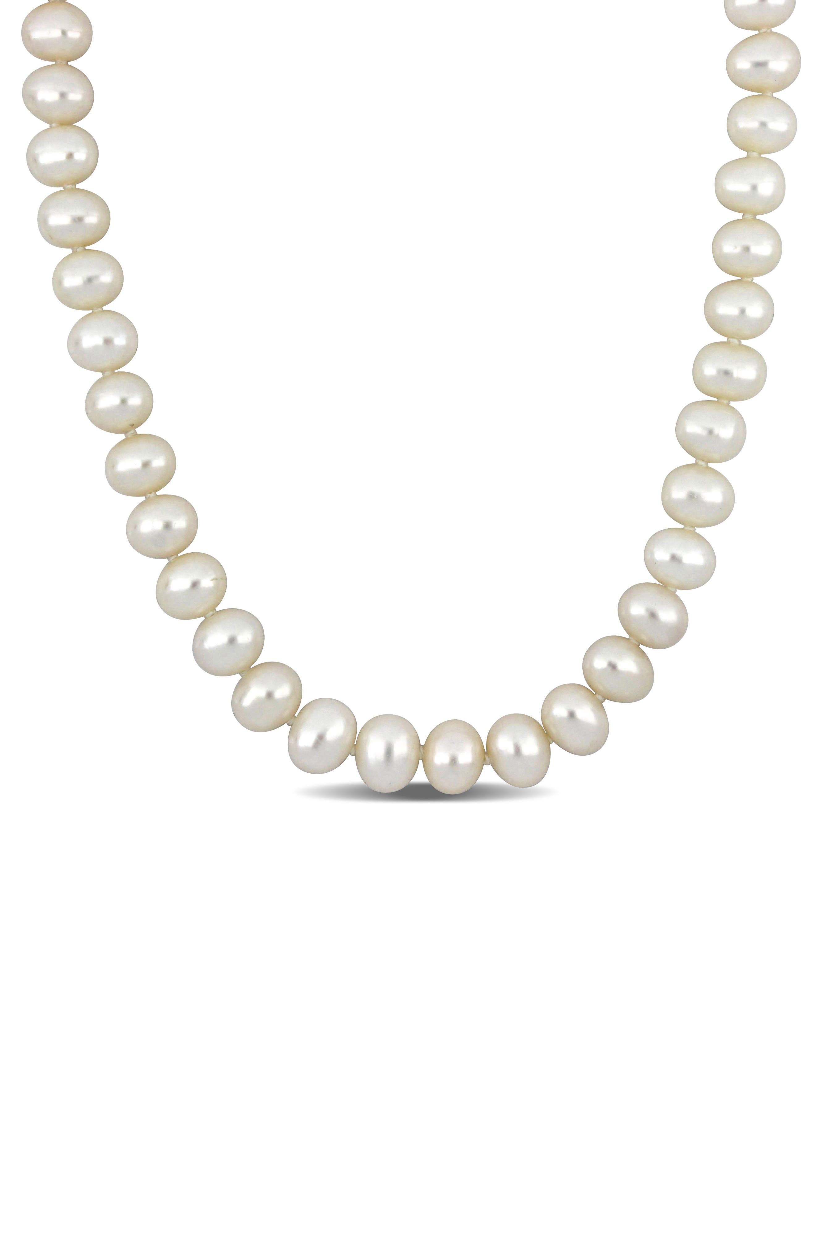 DELMAR 8-9mm Cultured Freshwater Pearl Necklace