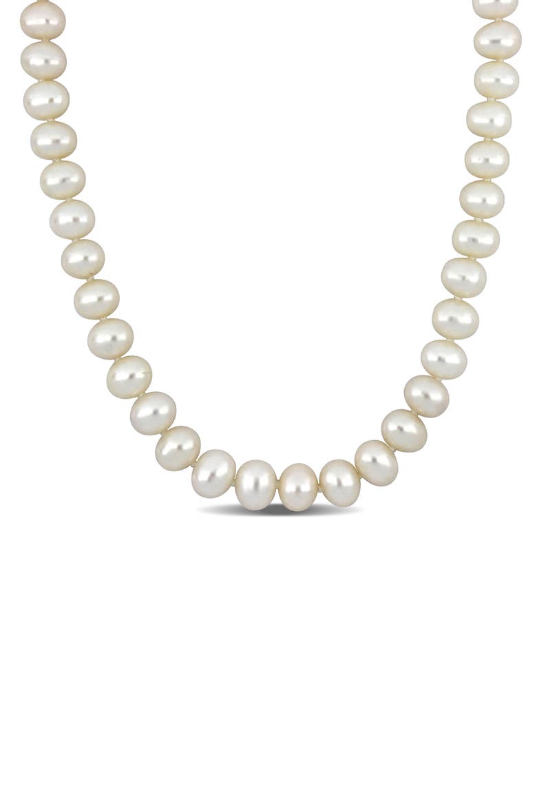 8-9mm Cultured Freshwater Pearl Necklace, Main, color, PEARL