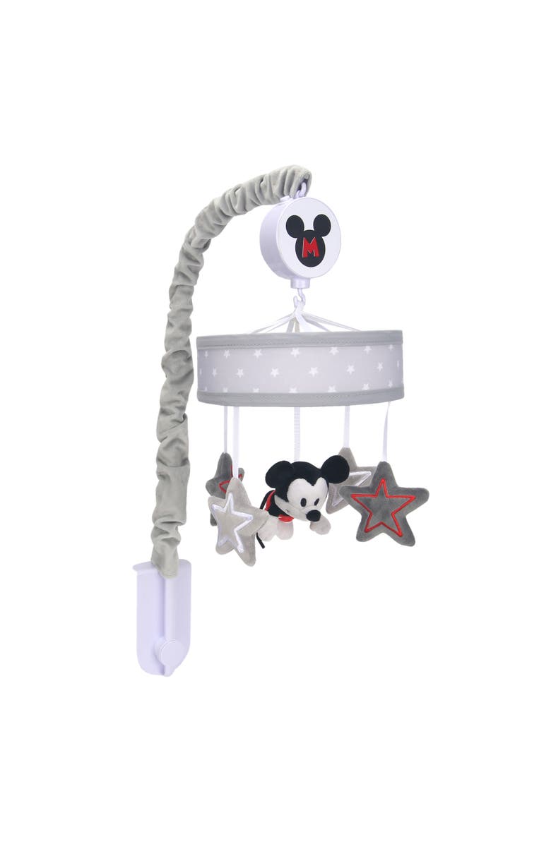 Lambs & Ivy Disney Baby Magical Mickey Mouse Musical Baby Crib Mobile, Alternate, color, Gray